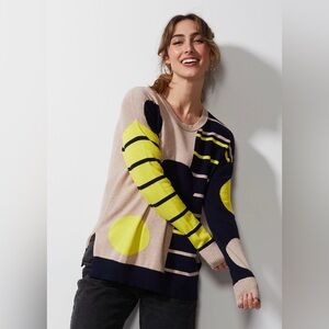 Zacket & Plover SPOT ON STRIPES SWEATER-OAT pullover crew
neck size Small